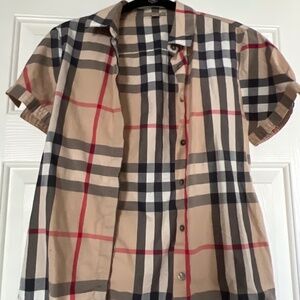 Burberry button down blouse/shirt